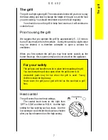 Preview for 7 page of Parkinson Cowan SG402W Operating And Installation Instructions