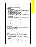 Preview for 23 page of Parkinson Cowan SG402W Operating And Installation Instructions