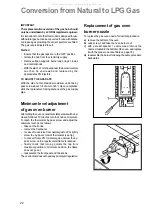 Preview for 22 page of Parkinson Cowan SIG 224 Instruction Booklet