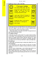 Preview for 14 page of Parkinson Cowan SIG 320 Operating And Installation Instructions