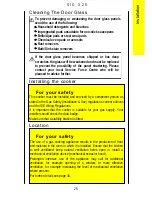 Preview for 25 page of Parkinson Cowan SIG 320 Operating And Installation Instructions