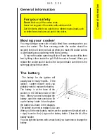 Preview for 27 page of Parkinson Cowan SIG 320 Operating And Installation Instructions