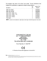 Preview for 40 page of Parkinson Cowan SIG 320 Operating And Installation Instructions