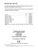 Preview for 48 page of Parkinson Cowan SIG 501 Operating And Installation Instructions