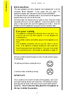 Preview for 2 page of Parkinson Cowan SIG 505 X Operating And Installation Instructions