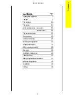 Preview for 3 page of Parkinson Cowan SIG 505 X Operating And Installation Instructions