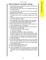 Preview for 25 page of Parkinson Cowan SIG 505 X Operating And Installation Instructions