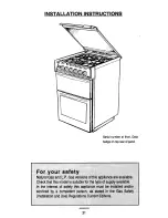 Preview for 30 page of Parkinson Cowan Sonata 50 GL Owners Handbook And Installation Instructions