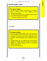 Preview for 27 page of Parkinson Cowan SONATA 50GX Installation And Owner'S Instructions