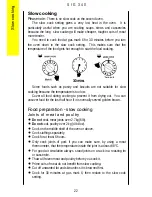 Preview for 22 page of Parkinson Cowan U20271 SIG 340 Operating And Installation Instructions