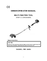 Preview for 54 page of Parklander PBC-260SS-4 Operator'S Manual