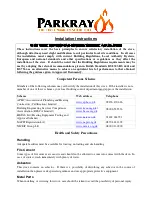 Preview for 4 page of Parkray consort 9 CE V.II Installation And Operating Instructions Manual