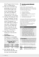 Preview for 15 page of Parkside Performance 322701 1901 Operation And Safety Notes