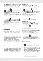 Preview for 28 page of Parkside Performance PSSAP 20-Li A1 Operation And Safety Notes