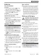 Preview for 31 page of Parkside 281993 Original Instructions Manual