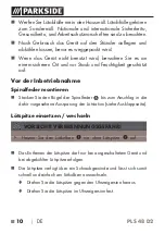 Preview for 10 page of Parkside 288070 Instructions For Use Manual