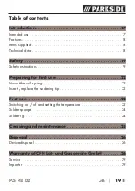 Preview for 19 page of Parkside 288070 Instructions For Use Manual