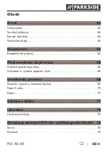 Preview for 65 page of Parkside 288070 Instructions For Use Manual