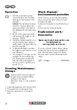 Preview for 22 page of Parkside 291642 Translation Of The Original Instructions