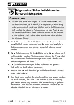 Preview for 85 page of Parkside 315468 Translation Of The Original Instructions