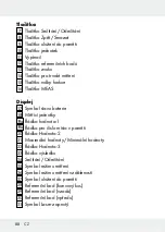 Preview for 88 page of Parkside 315778 1904 Operation And Safety Notes