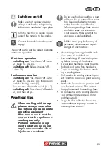 Preview for 23 page of Parkside 317724 Translation Of The Original Instructions