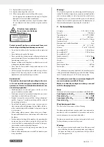 Preview for 12 page of Parkside 331932_1907 Operating And Safety Instructions Manual