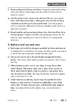 Preview for 38 page of Parkside 337019 2001 Translation Of The Original Instructions