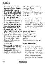 Preview for 22 page of Parkside 338177 2001 Translation Of The Original Instructions