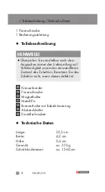 Preview for 8 page of Parkside 356278 2004 Operation And Safety Notes Translation Of The Original Instructions