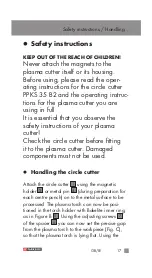 Preview for 17 page of Parkside 356278 2004 Operation And Safety Notes Translation Of The Original Instructions