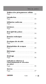 Preview for 21 page of Parkside 356278 2004 Operation And Safety Notes Translation Of The Original Instructions