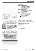 Preview for 41 page of Parkside 360098 2010 Translation Of The Original Instructions