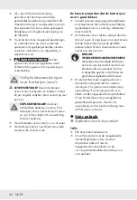 Preview for 44 page of Parkside 365091 2101 Operation And Safety Notes