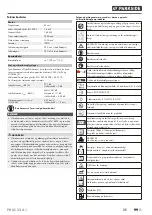 Preview for 102 page of Parkside 378378 2110 Translation Of The Original Instructions