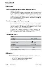 Preview for 12 page of Parkside 391623 2201 Operating Instructions Manual