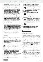 Preview for 39 page of Parkside 72316 Operation And Safety Notes