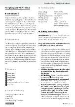 Preview for 5 page of Parkside 93549 Operation And Safety Notes