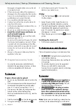 Preview for 6 page of Parkside 93549 Operation And Safety Notes