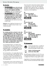 Preview for 14 page of Parkside 93549 Operation And Safety Notes