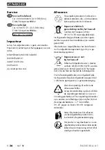 Preview for 60 page of Parkside PAEXS 20-Li A1 Original Instructions Manual