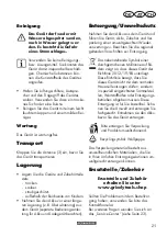 Preview for 21 page of Parkside PBRA 20-Li B2 Translation Of The Original Instructions