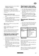 Preview for 101 page of Parkside PBRA 20-Li B2 Translation Of The Original Instructions