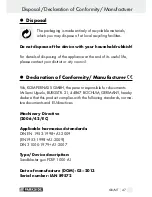 Preview for 47 page of Parkside PDSP 1000 A1 SANDBLASTER GUN Operation And Safety Notes