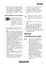 Preview for 27 page of Parkside PFR 28 A2 Translation Of The Original Instructions