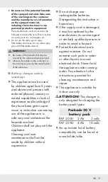 Preview for 16 page of Parkside PFSA 20-Li B2 Operation And Safety Notes