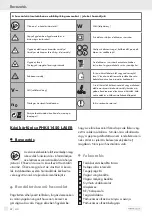 Preview for 30 page of Parkside PHKS 1450 LASER Operation And Safety Notes