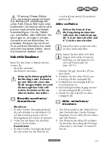 Preview for 71 page of Parkside PLBA 20-Li A1 Translation Of The Original Instructions