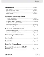 Preview for 4 page of Parkside PLP 100 Operation And Safety Notes