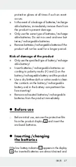 Preview for 27 page of Parkside PMSHM 2 A1 Operation And Safety Notes